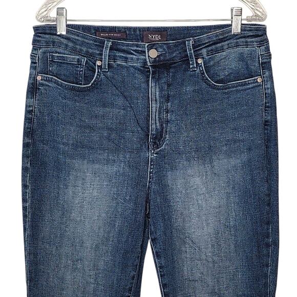 NYDJ Womens Billie Mini Boot High Rise Landslide Jeans 12 - Picture 2 of 8